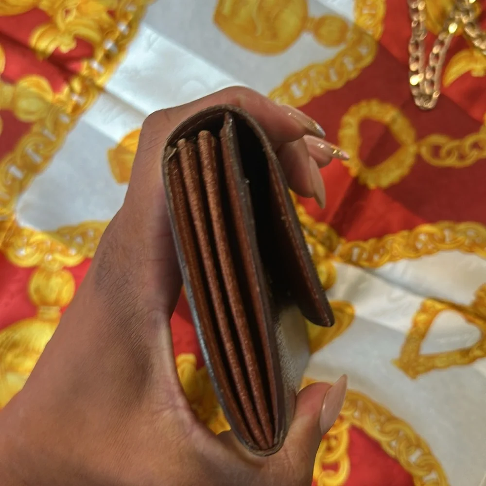 Louis Vuitton Monogram Coated Canvas Wallet with unbranded chain Made in France - Picture 6 of 8